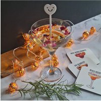 Afewhometruths 21st Birthday Engraved Cocktail Glass with coasters in Clear