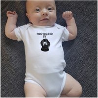 Personalised Protected Cockapoo Dog bodysuit Grow m