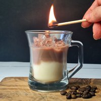 Afewhometruths Iced Coffee Latte Scented Candle in Chocolate
