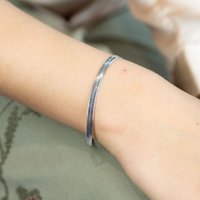 Stainless Steel Cuban Link Flat Snake Gourmet Chain Layering Bracelet Silver
