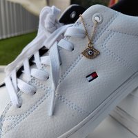 The Colourful Aura Evil Eye Zircon Dangle Shoe Lace Charm Sneaker Accessories Skate Charm in Gold