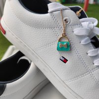 The Colourful Aura Purse Charm Chic Dangle Shoe Lace Sneaker Accessories Skate Charm in Blue