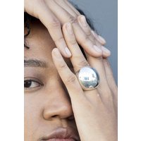 Otis Jaxon London Women's Chunky Sterling Silver Sphere Ring | Size: Y