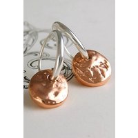 Sterling Silver Charm Hoop Earrings