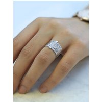 Otis Jaxon London Women's Hammered Sterling Silver Stacking Ring | Size: Small