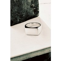 Solid Sterling Small Rectangular Signet Ring T