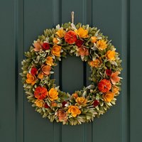 Scottish Everlastings Ltd 46cm Autumnal Woodshave Wreath in Brown