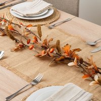 Scottish Everlastings Ltd 150cm Acorn Autumn Garland Pack 3 in Brown