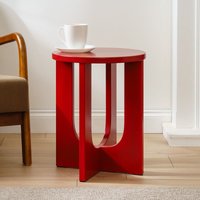 Scottish Everlastings Ltd Red Round Side Table