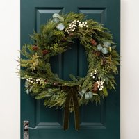 80cm Oversized Wreath velvet Bow