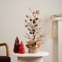 Scottish Everlastings Ltd 60cm Faux Holly Tree in Beige