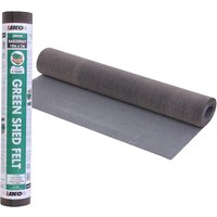 Novecrafto Heavy-Duty Standard Grade Shed Roofing Felt (10m x 1m) in Green