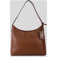 Ashwood Leather Women's 'Splendore di Milano' Real Leather Hobo Shoulder Bag in Tan