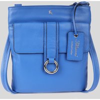 Ashwood Leather Women's 'Heaven' Real Leather Cross Body Bag in Blue