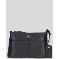 Ashwood Leather Women's 'Dublin' Elegant Real Leather Crossbody Bag in Black