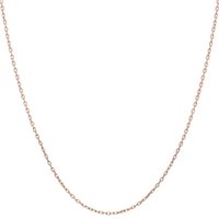Spero London Women's Curb Chain Necklace Sterling Silver in Rose Gold