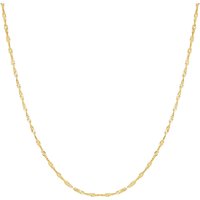 Spero London Women's Twisted Curb Singapore Sterling Silver Chain in Gold