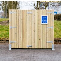 Whalley Commercial Euro Wheelie Bin Store Fits 1 x to 1100L Bin