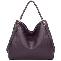 Fontanella Fashion Women's Gigante Oversize PU Shoulder Bag in Purple