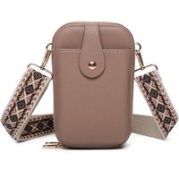 Fontanella Fashion Women's Riya PU Crossbody Phone Purse in Camel