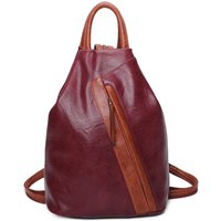Fontanella Fashion Women's Vira PU Convertible Backpack in Burgundy