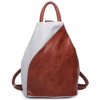 Fontanella Fashion Women's Tira PU Convertible Backpack in Light Grey