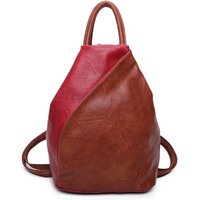 Fontanella Fashion Women's Tira PU Convertible Backpack in Red