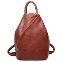 Fontanella Fashion Women's Tira PU Convertible Backpack in Brown
