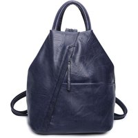 Fontanella Fashion Women's Shira PU Convertible Backpack in Navy