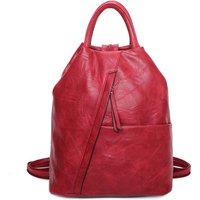 Fontanella Fashion Women's Shira PU Convertible Backpack in Red