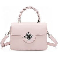 Fontanella Fashion Women's Mignon PU Leather Crossbody Top-Handle Bag in Pale Pink