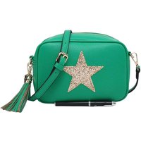 Kitise Women's Sparky Shiny Glitter Star Tassel Charm Crossbody Bag With Tassel Charm in Green