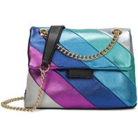 Small Shiny Rainbow Stripes Crossbody Bag Chian Strap
