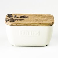 Selbrae House White Butter Dish - Thistle Trio | Size: 140 cm x 90 cm