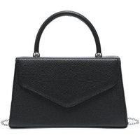 JFY Women's Top Handle Pu Clutch Bag in Black