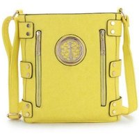 JFY Women's Zip Pockets Crossbody in Yellow