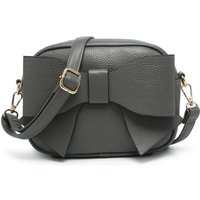 JFY Women's Big Bow Tie On The Front Cross Body Bag in Dark Grey