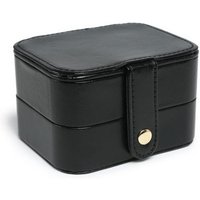 JFY Women's Mirror 2 Layers Jewellery Storage Box in Black