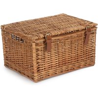 Red Hamper Light Steamed Windsor Wicker Picnic Basket in Brown | Size: Small