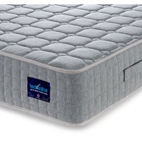 Bedzonline 4FT Small Double Pocket Sprung Memory Foam Mattress - Gentle Support & Breathable Comfort in Dark Grey