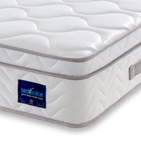 Bedzonline 3FT Single Box Top Premium Tranquility Mattress - Pocket Sprung & Breathable Comfort in White
