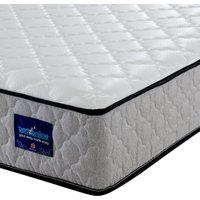 Bedzonline 4FT Air Feel Orthopedic Mattress - Memory Foam & Spring Support for Perfect Ergonomic Sleep in Grey | Size: Small Double