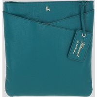 Ashwood Leather Women's 'Curvo' Real Leather Crossbody Bag in Green