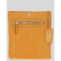 Ashwood Leather Women's 'Cienna' Real Leather Crossbody Bag in Mustard