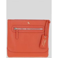 Ashwood Leather Women's 'Bliss' Leather Cross Body Bag with Adjustable Strap in Orange