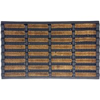 Nicoman Rubber Coir Scraper Doormat 75x45cm in Brown | Size: 45 cm x 75 cm