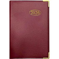MANTRARAJ 2026 Diary Pocket Slimline Diary Metal Corner Small Pocket Diary Blue in Red