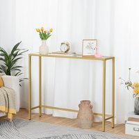 Storvo Gold Metal Hallway Console Table