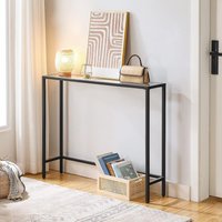 Storvo Black Metal Hallway Console Table
