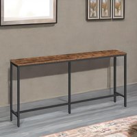 Rafaelo Mobilia 180CM Wide Narrow & Slim Console Table For Hallway in Brown